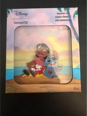 Loungefly Disney Lilo & Stitch Ukulele Limited Edition Enamel Pin LE 1000